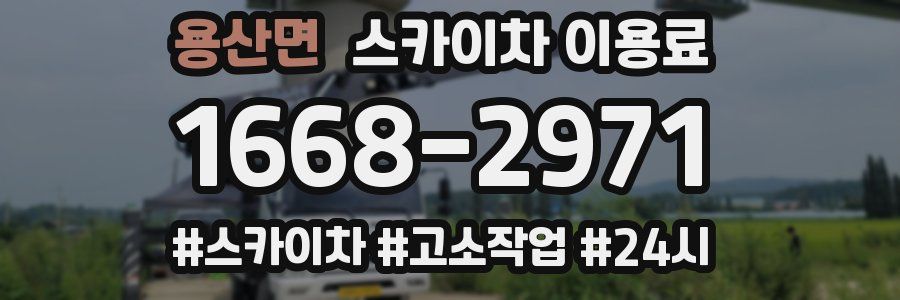 용산면 스카이차 이용료