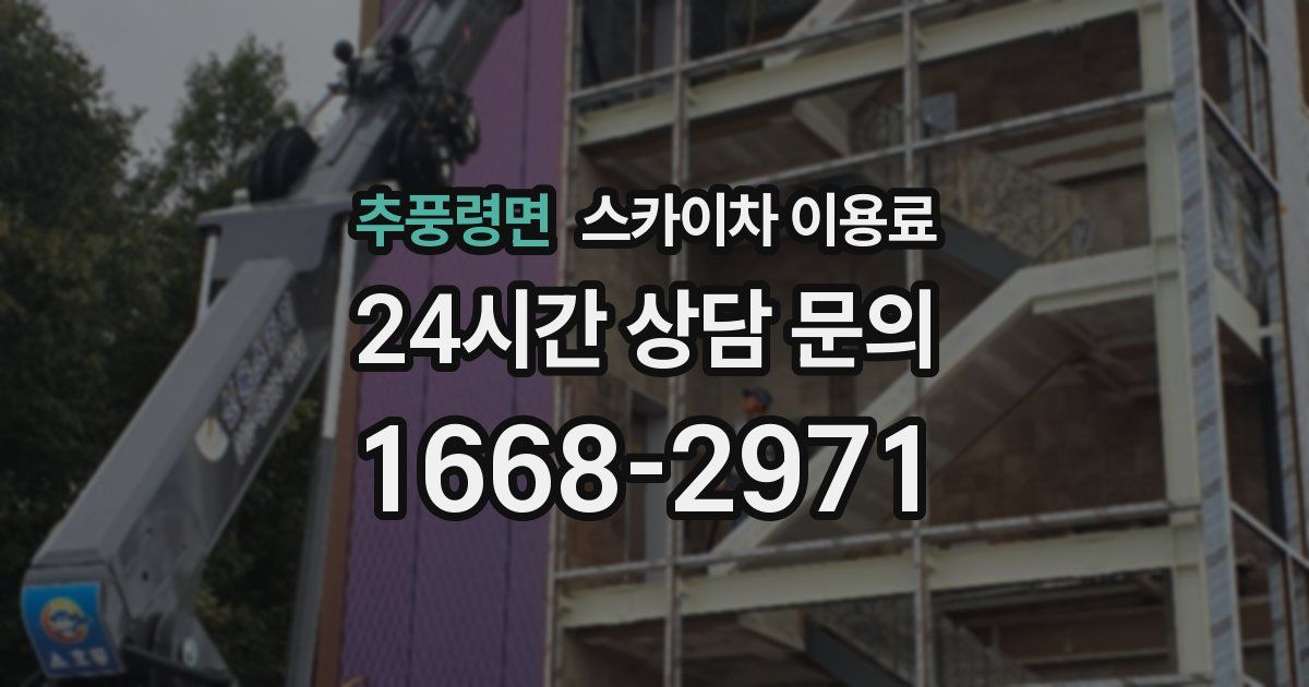 추풍령면 스카이차 이용료