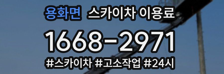 용화면 스카이차 이용료