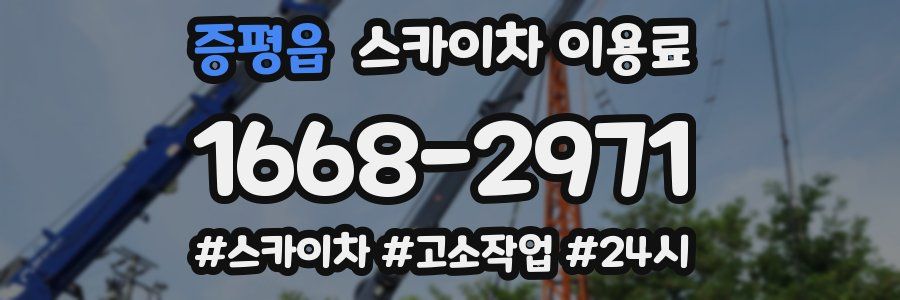 증평읍 스카이차 이용료
