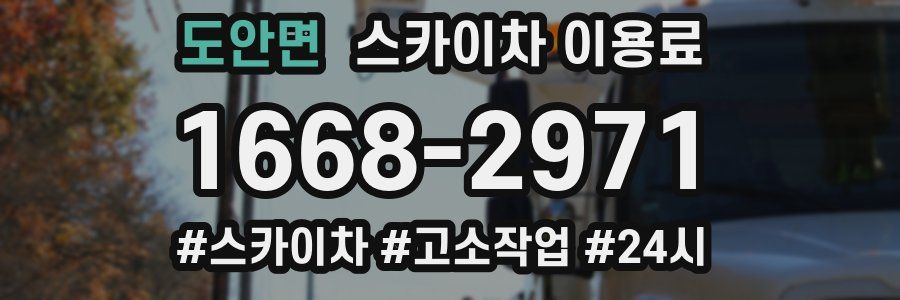 도안면 스카이차 이용료