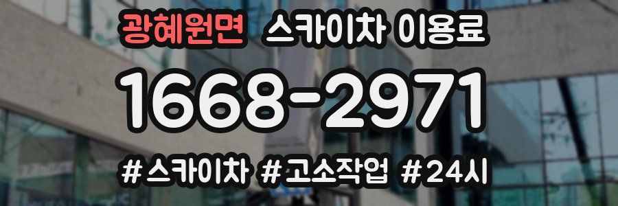 광혜원면 스카이차 이용료