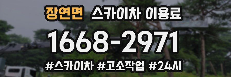 장연면 스카이차 이용료