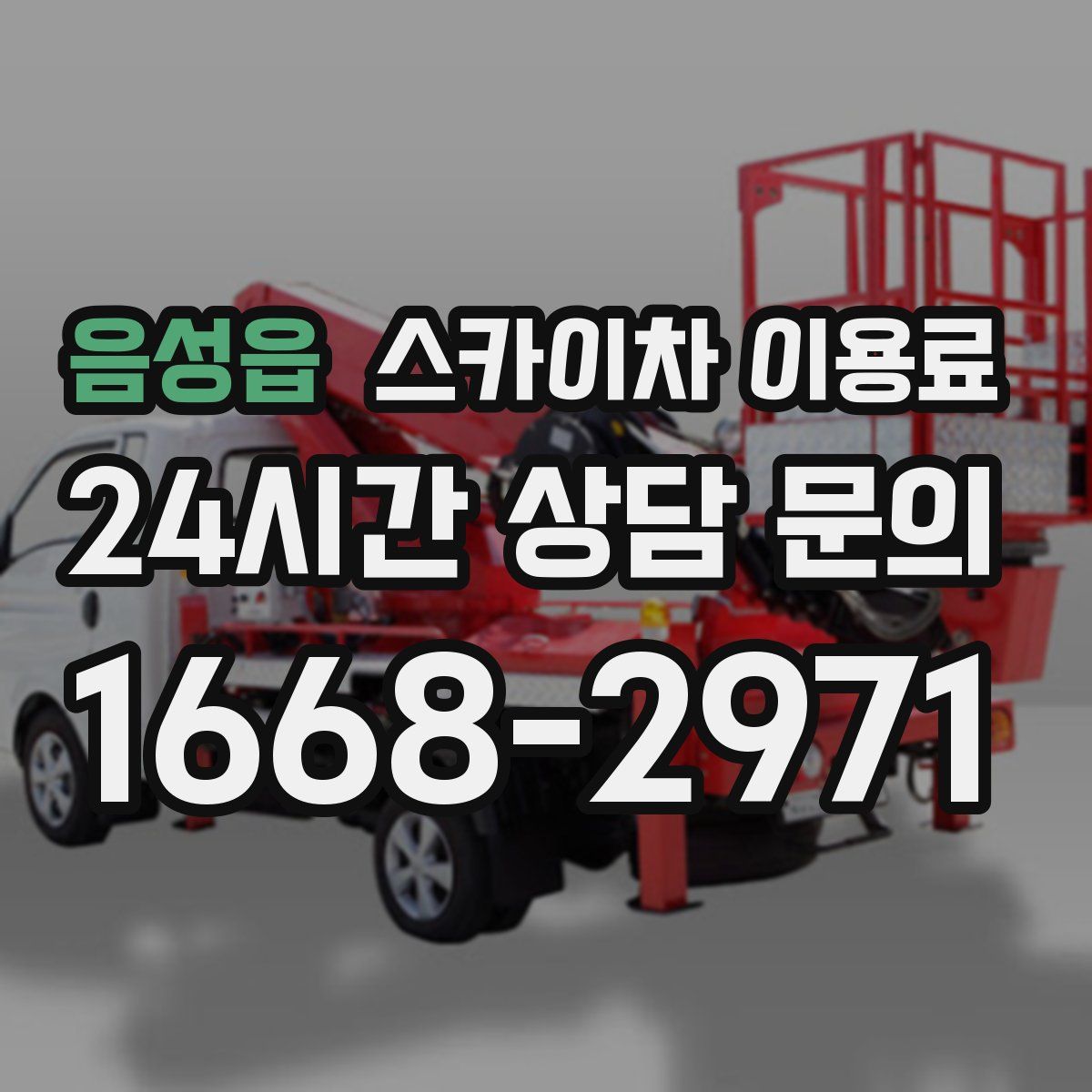음성읍 스카이차 이용료