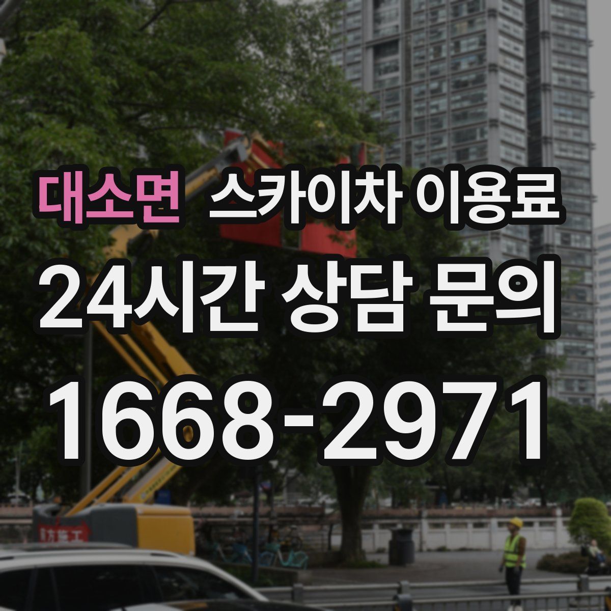 대소면 스카이차 이용료