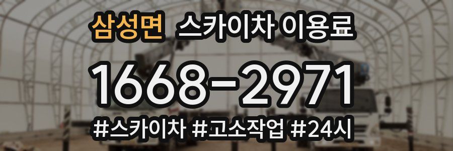 삼성면 스카이차 이용료
