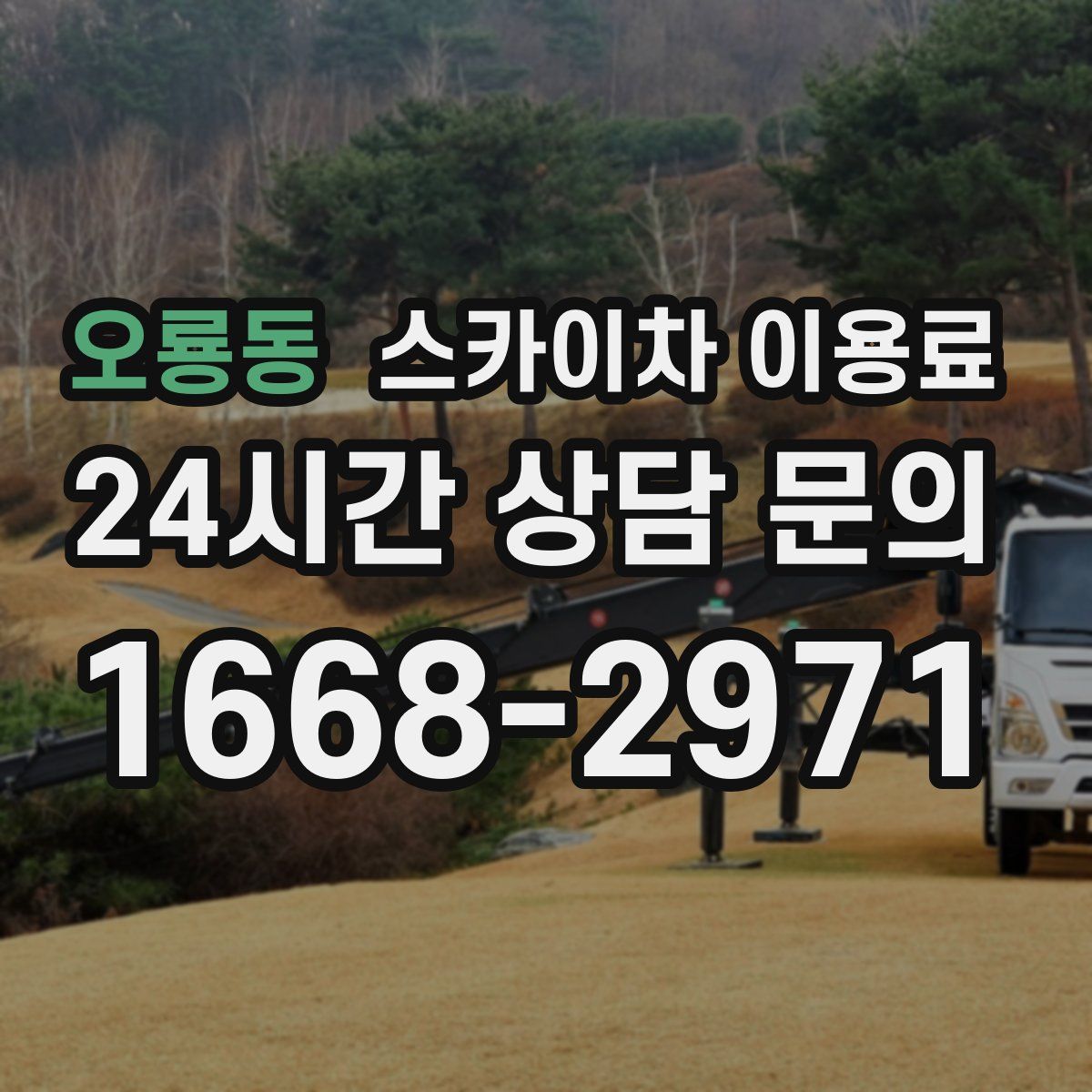오룡동 스카이차 이용료