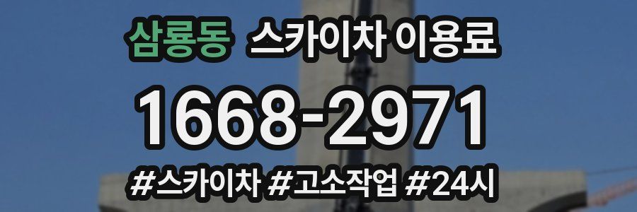 삼룡동 스카이차 이용료