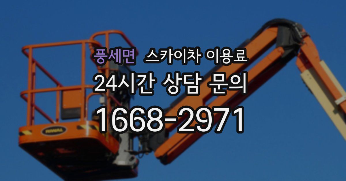 풍세면 스카이차 이용료