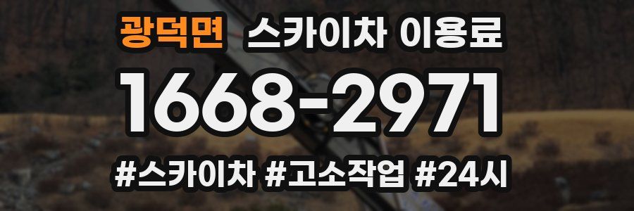 광덕면 스카이차 이용료