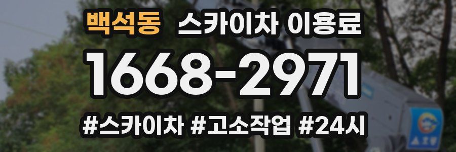 백석동 스카이차 이용료