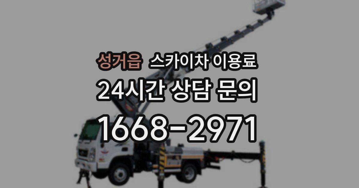 성거읍 스카이차 이용료