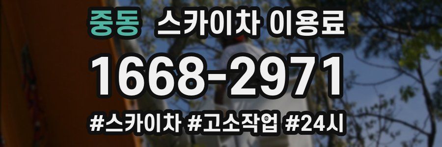 중동 스카이차 이용료