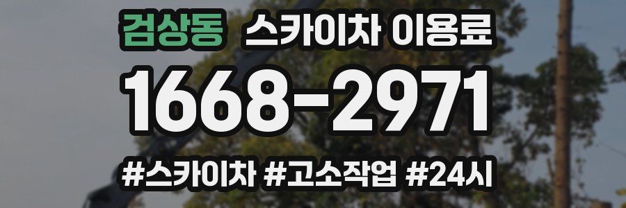 검상동 스카이차 이용료