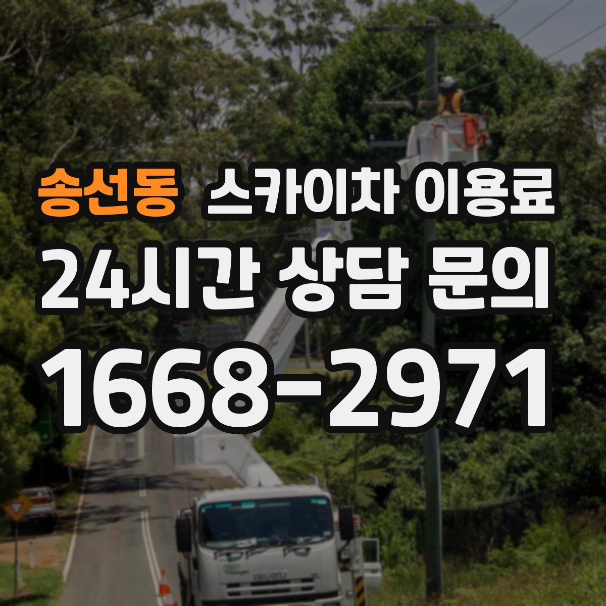 송선동 스카이차 이용료
