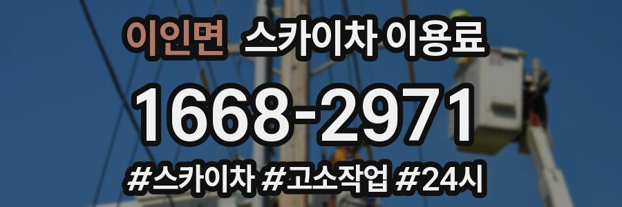 이인면 스카이차 이용료