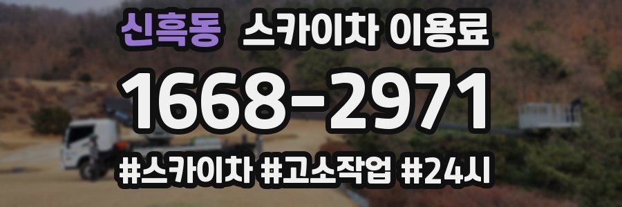 신흑동 스카이차 이용료