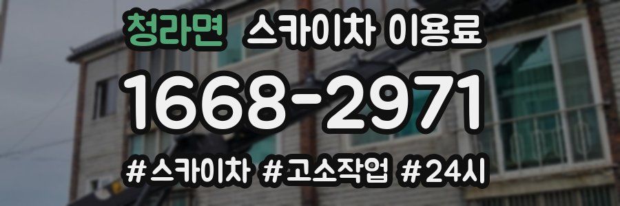청라면 스카이차 이용료