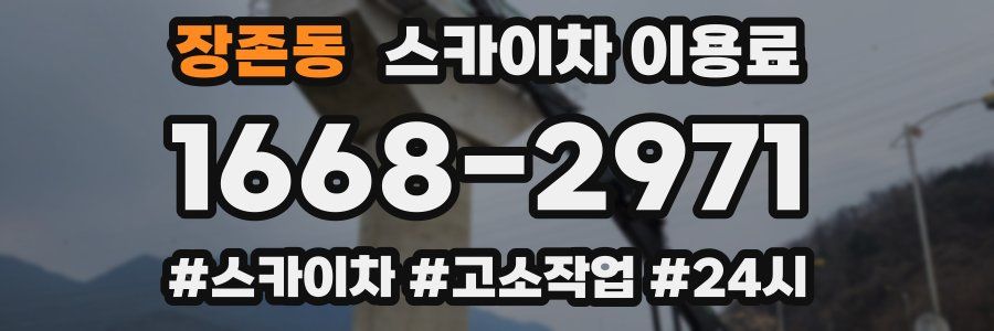 장존동 스카이차 이용료