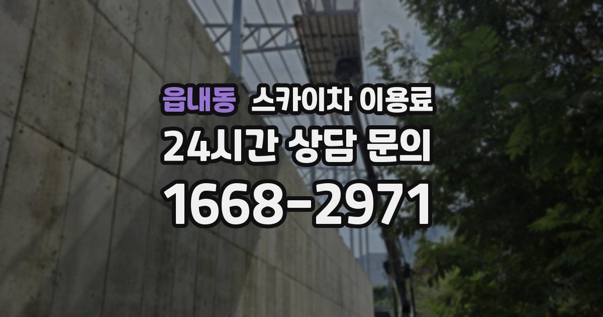 읍내동 스카이차 이용료
