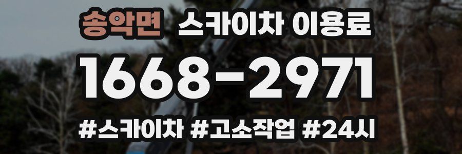 송악면 스카이차 이용료