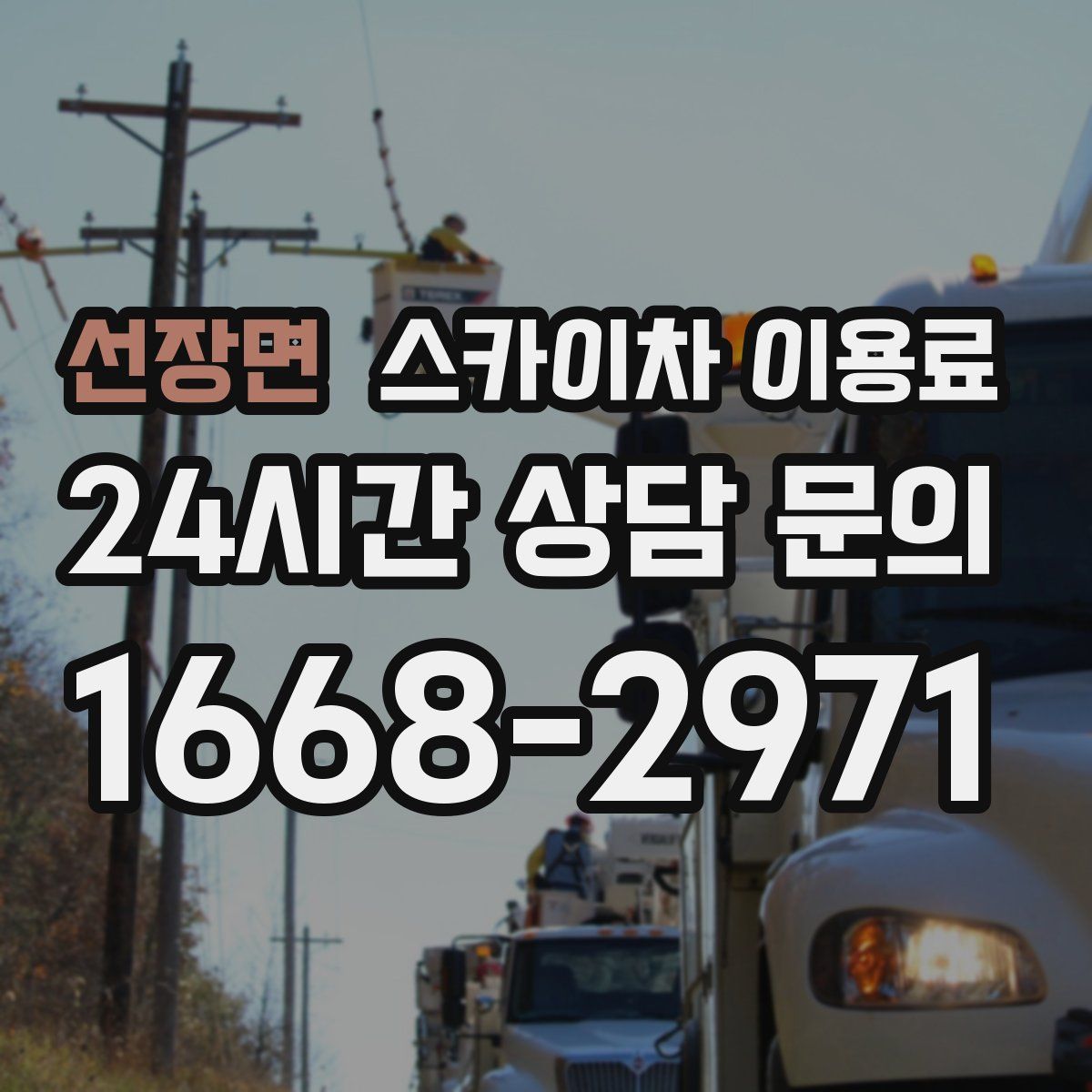 선장면 스카이차 이용료