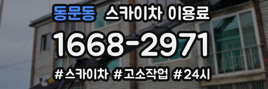 동문동 스카이차 이용료