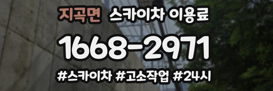 지곡면 스카이차 이용료