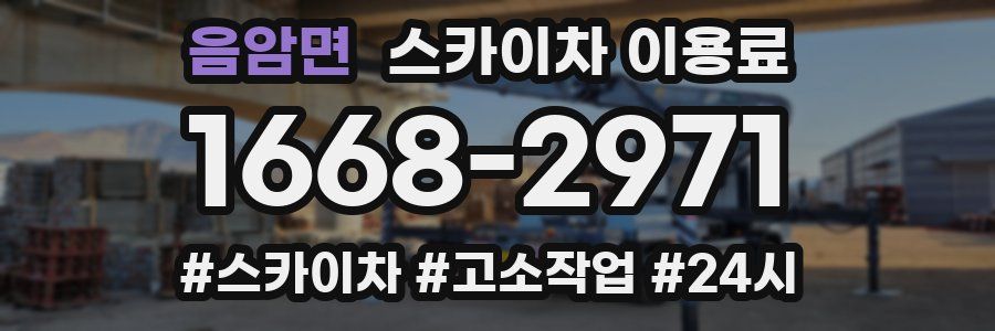 음암면 스카이차 이용료