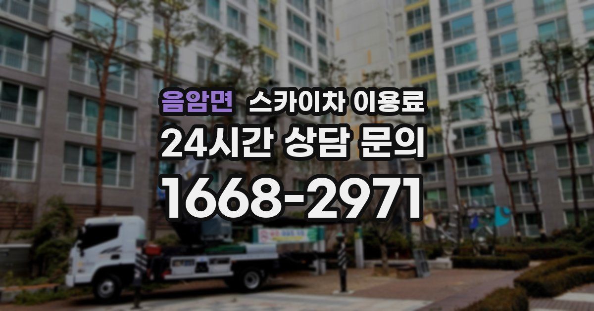 음암면 스카이차 이용료