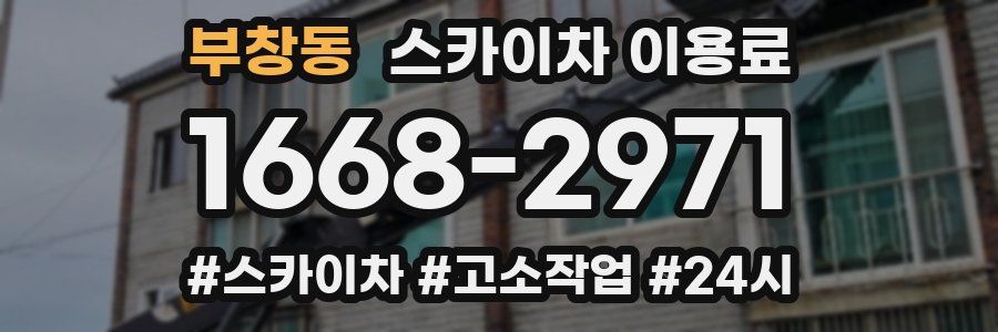 부창동 스카이차 이용료