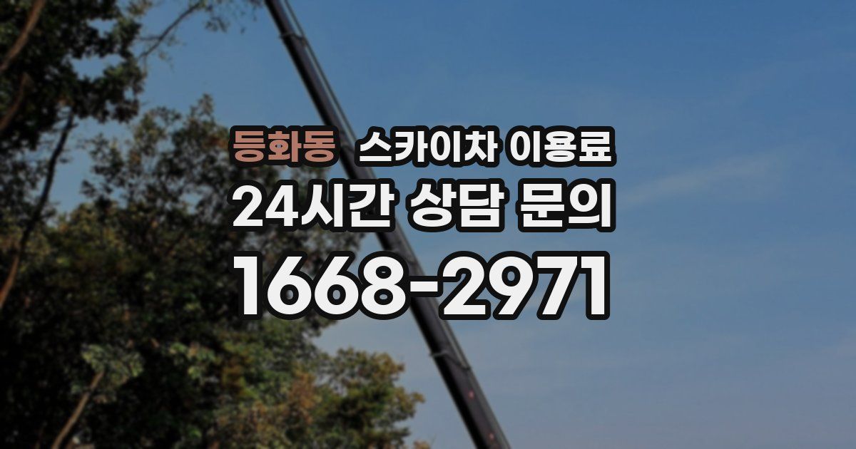 등화동 스카이차 이용료