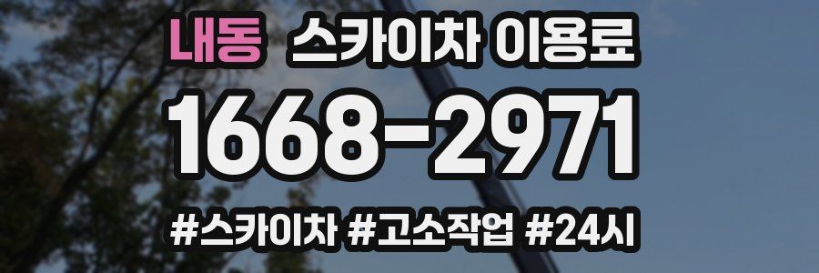 내동 스카이차 이용료