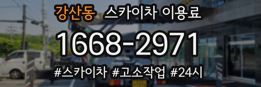 강산동 스카이차 이용료