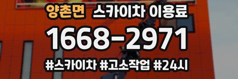 양촌면 스카이차 이용료