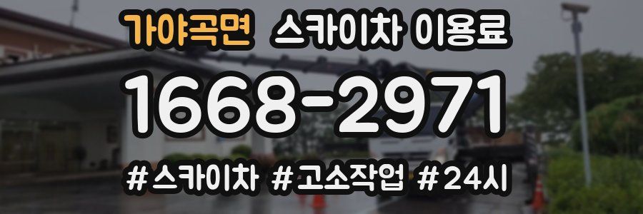 가야곡면 스카이차 이용료