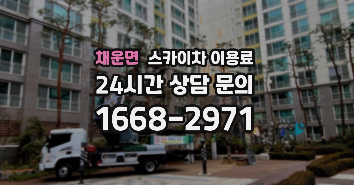 채운면 스카이차 이용료