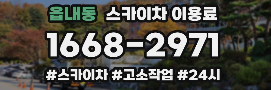 읍내동 스카이차 이용료
