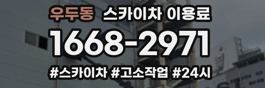 우두동 스카이차 이용료