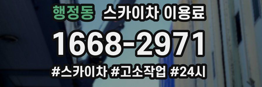 행정동 스카이차 이용료