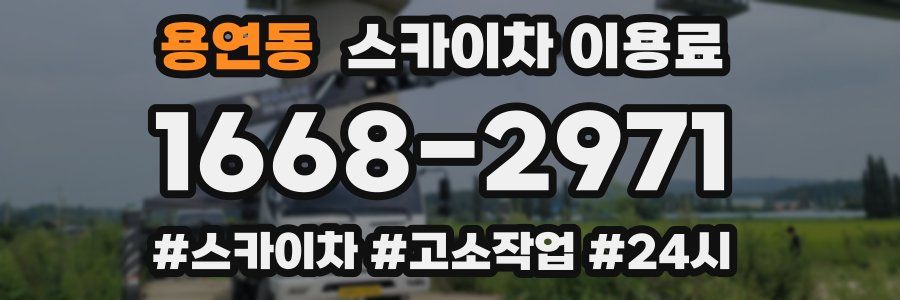 용연동 스카이차 이용료