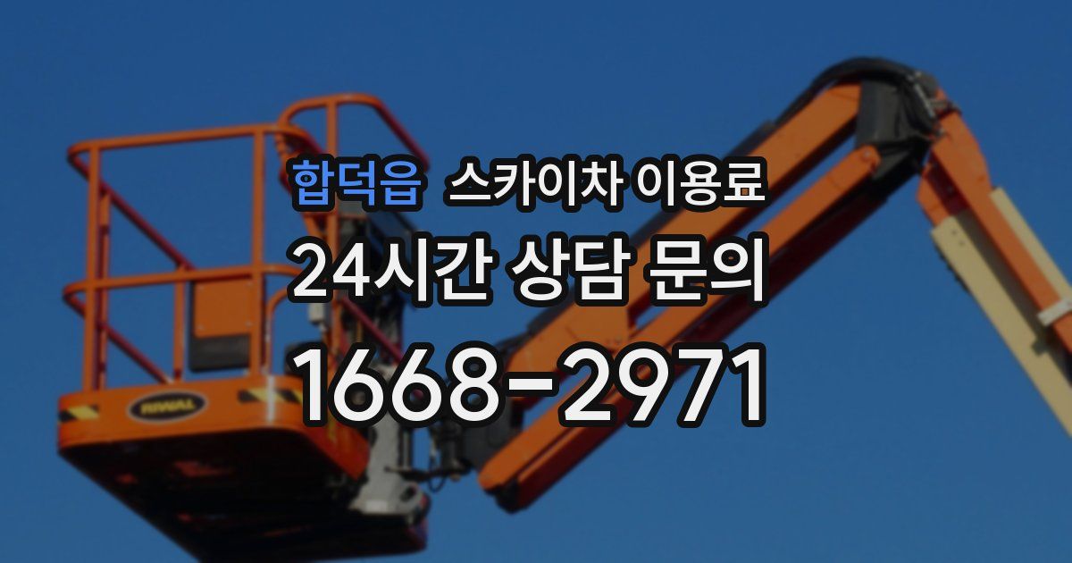 합덕읍 스카이차 이용료