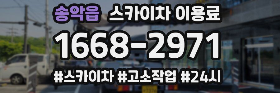 송악읍 스카이차 이용료