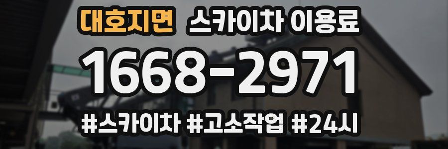 대호지면 스카이차 이용료
