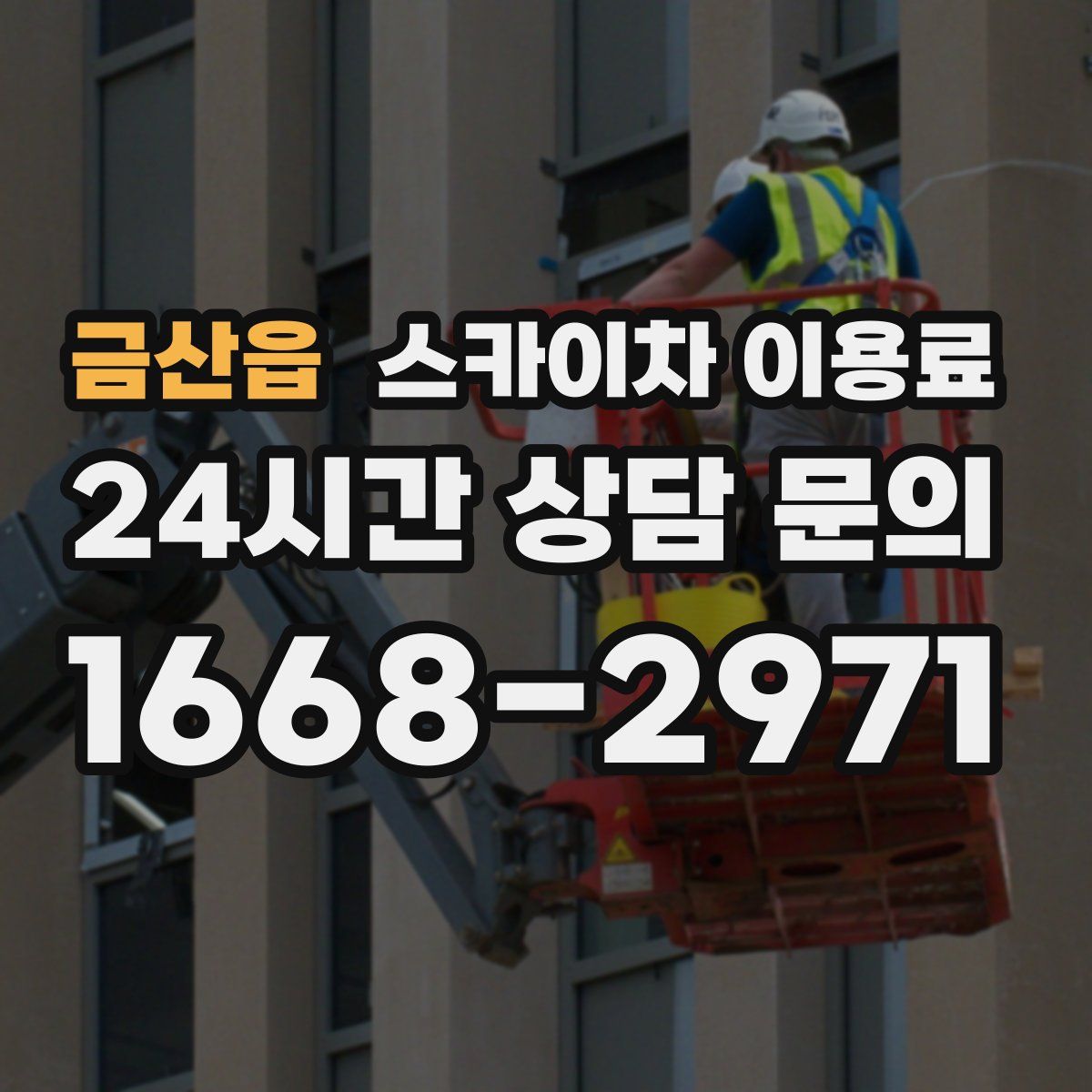 금산읍 스카이차 이용료