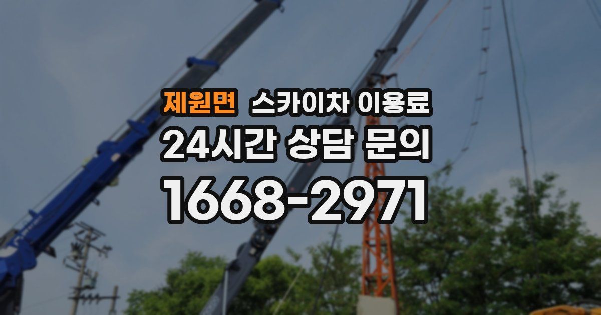 제원면 스카이차 이용료