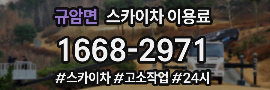 규암면 스카이차 이용료