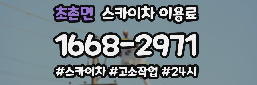초촌면 스카이차 이용료