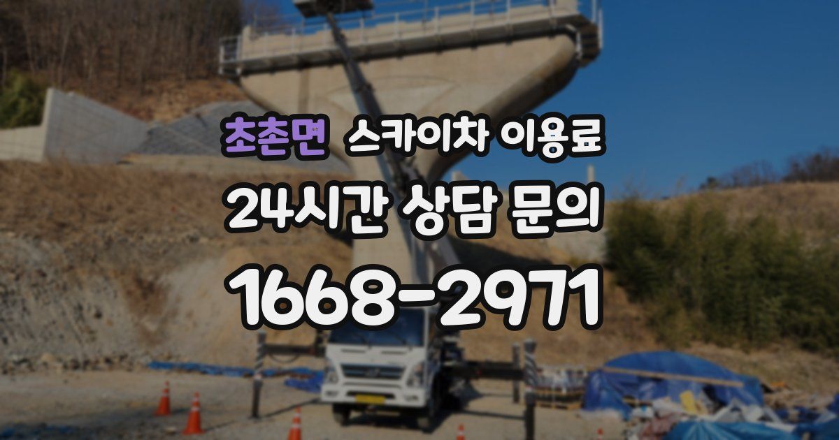초촌면 스카이차 이용료
