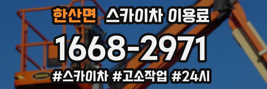 한산면 스카이차 이용료